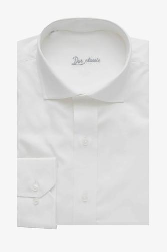 Dur ανδρικό classic πουκάμισο μονόχρωμο Regular Fit - 11000397 Λευκό